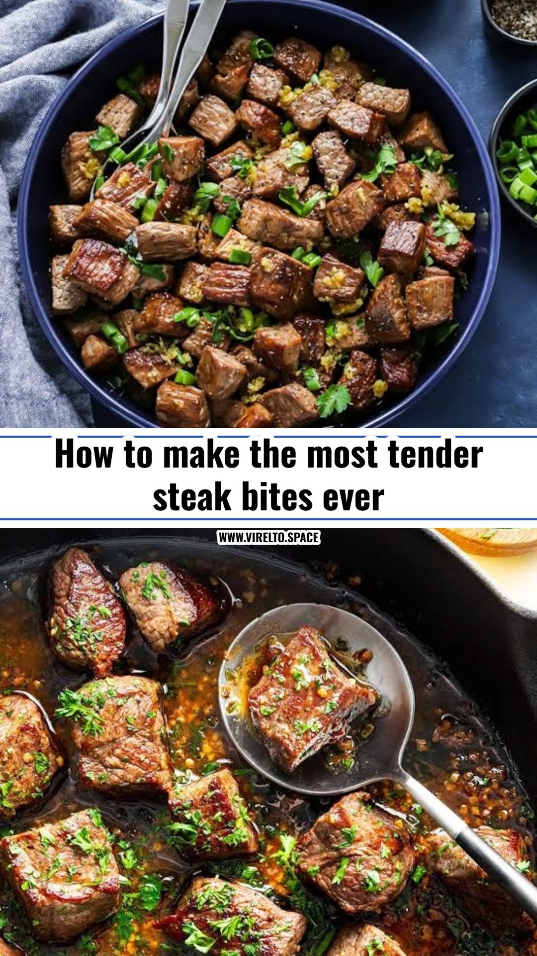 Easy garlic butter steak bites in ten minutes