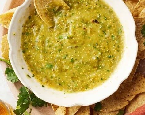 Easy Roasted Tomatillo Salsa Verde Everyone Loves suggested serving