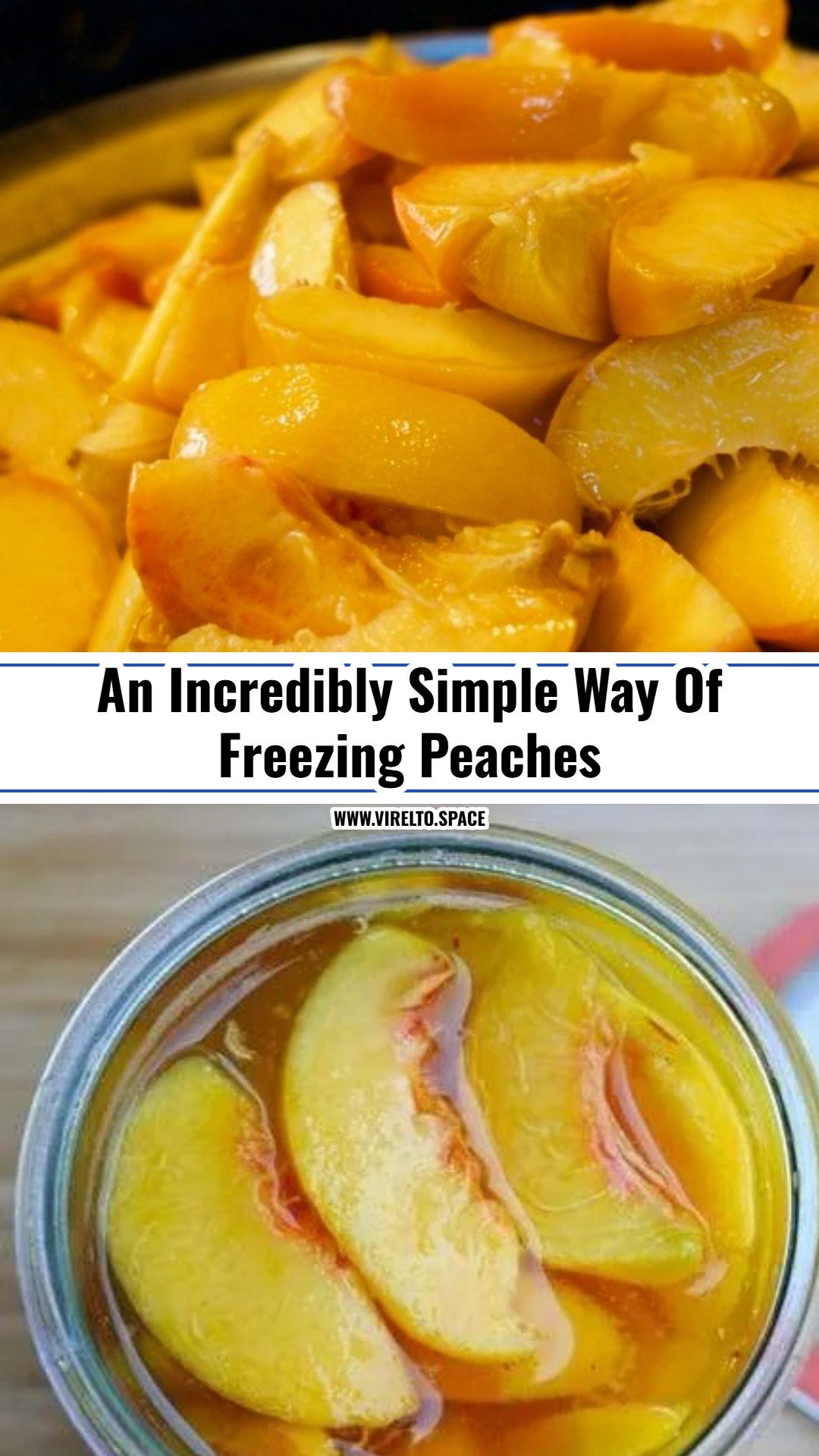 My Easy Method For Freezing Peaches