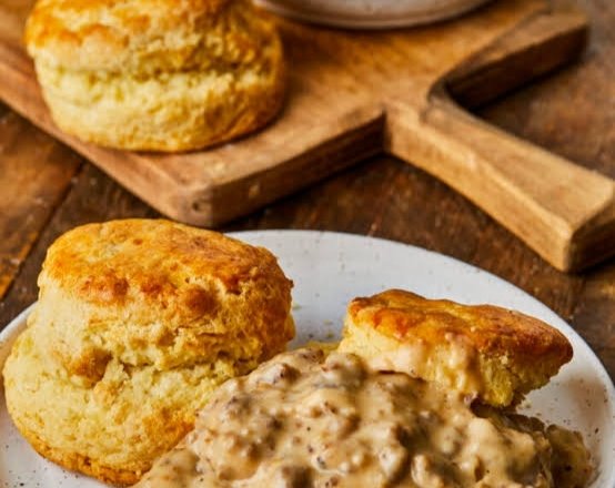 The Only Biscuits and Sausage Gravy Recipe You Need suggested serving