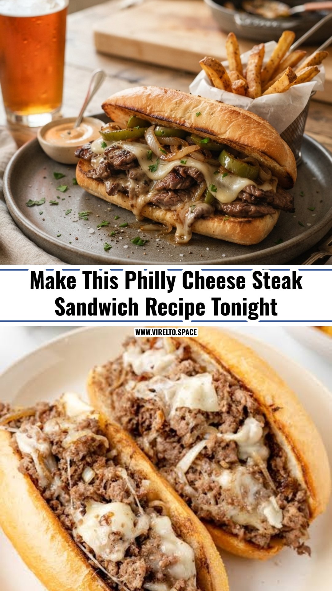 The Ultimate Philly Cheese Steak Sandwich Recipe