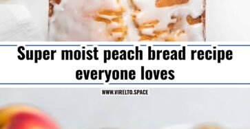 This easy peach bread recipe is perfect for summer