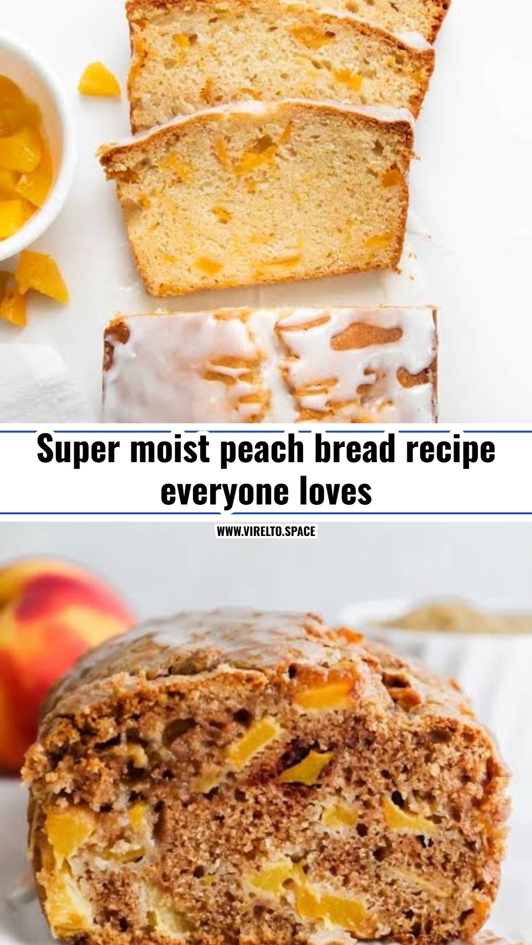 This easy peach bread recipe is perfect for summer