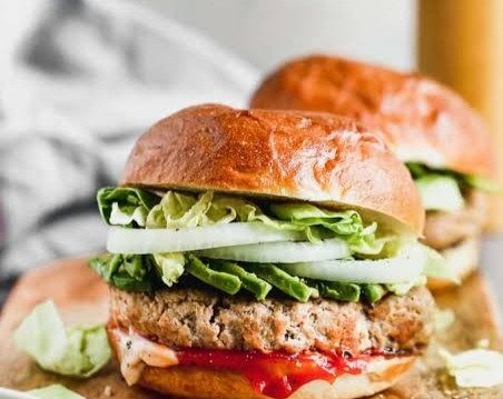 Turkey Burgers suggested serving