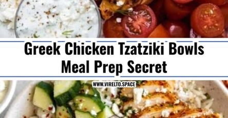 20 Minute Greek Chicken Tzatziki Bowls Meal Prep