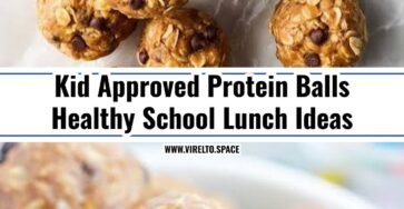 Healthy School Lunch Ideas Fun Kids Food Protein Balls