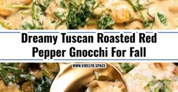 Creamy Tuscan Roasted Red Pepper Gnocchi Comfort Bowl