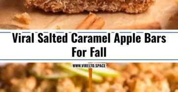 Salted Caramel Apple Cider Crumble Bars Are Magic