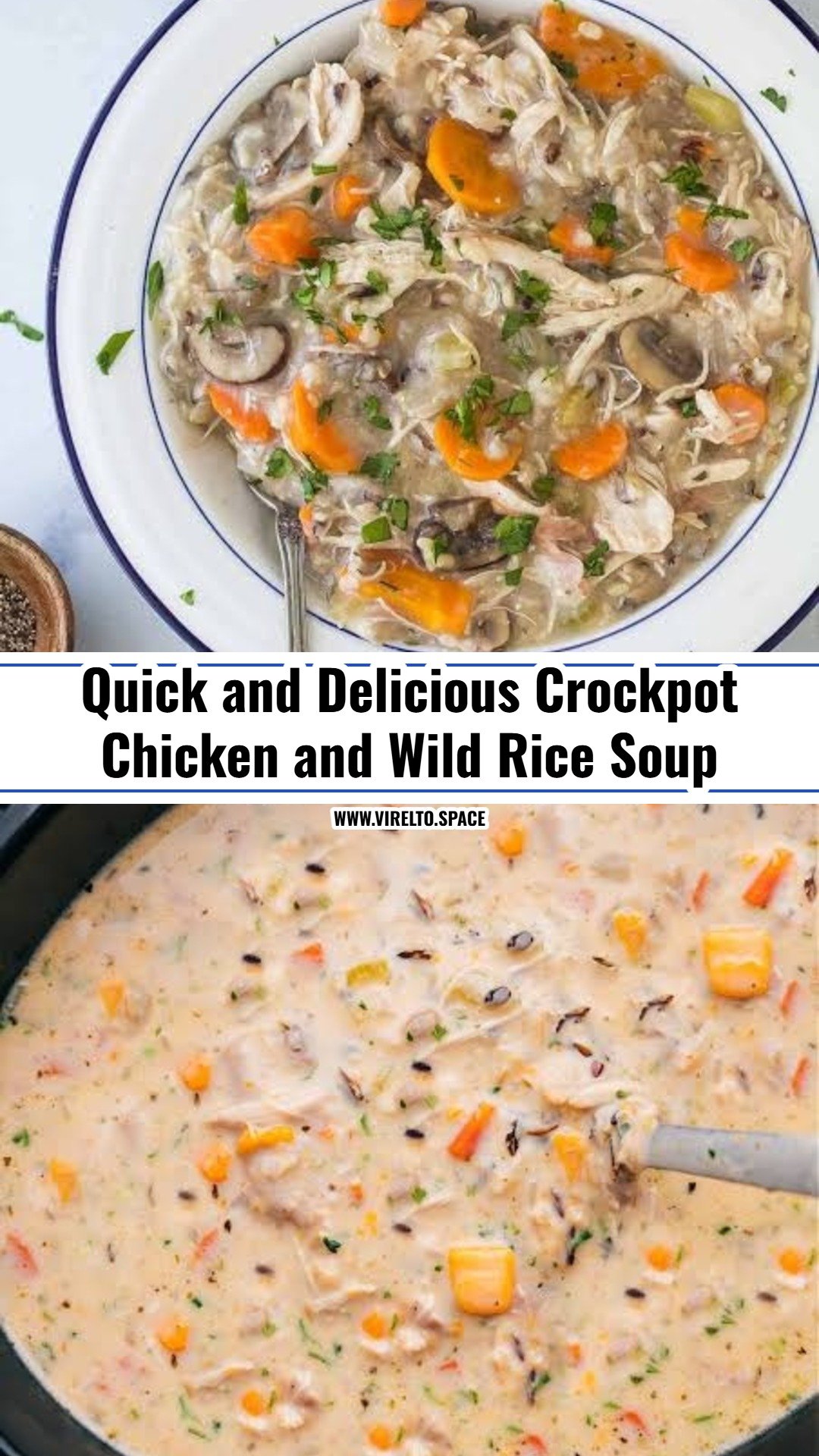 The Best Crockpot Chicken and Wild Rice Soup Recipe Ever