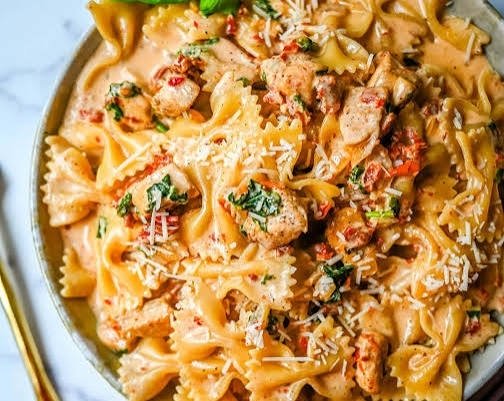 The Best Easy Marry Me Chicken Pasta Recipe top view