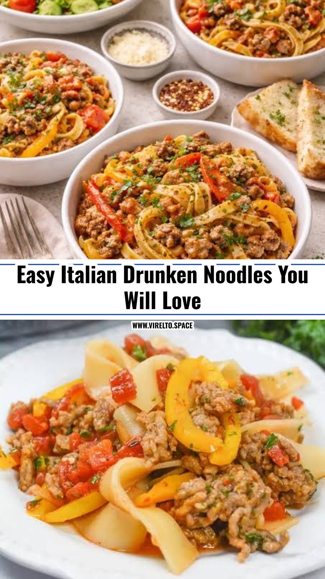 The Best Italian Drunken Noodles Recipe