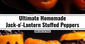 The Best Jack-o'-Lantern Stuffed Peppers Recipe Ever